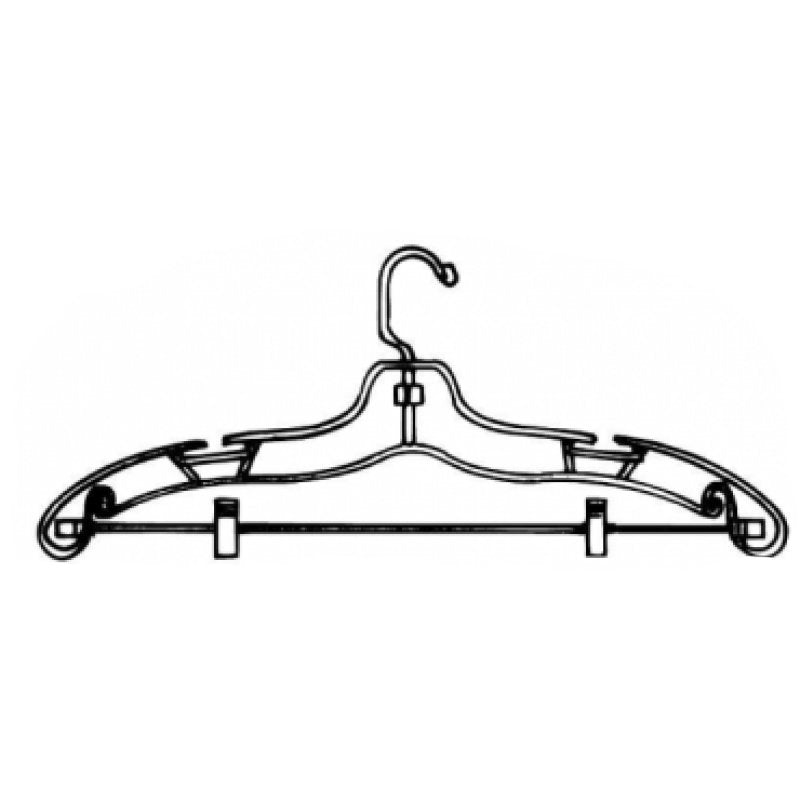 Shop CLEAR PLASTIC SUIT HANGER 14" PACK 100 Displetech