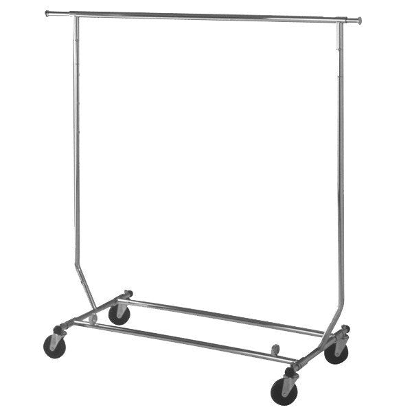 Shop COLLAPSIBLE ROLLING RACK CHROME Displetech