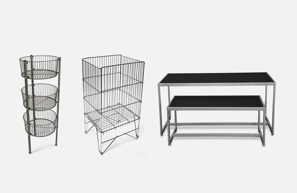 Dynamic Displays Dump Bins and Floor Tables at Displetech